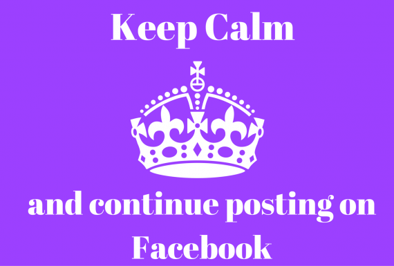 keep calm and continue posting on facebook